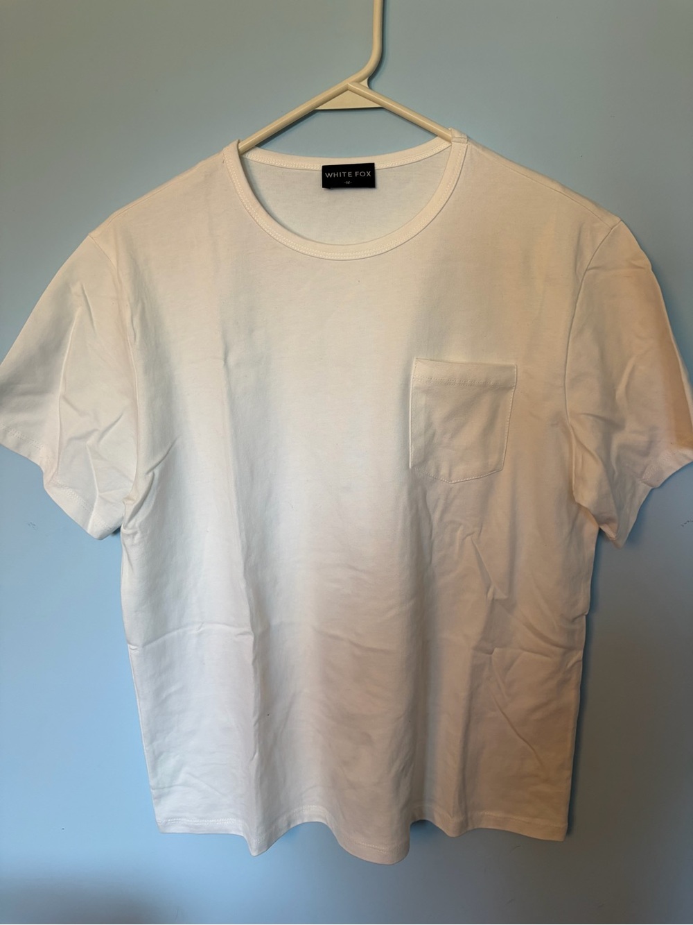 White Fox Boutique White Short Sleeve Pocket Tee